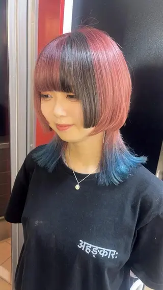 ミディアム 西川 智葉のヘアスタイル