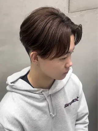 パーマ メンズ 曲がる縮毛矯正 LIBER 　岩名のヘアスタイル