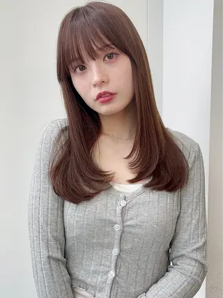 セミロング 🩵LondBOY 韓国/ボブ/レイヤーのヘアスタイル