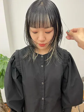 ミディアム カラー ヘアアレンジ メンズ No1韓国風レイヤー &カチモリ✨ /サキのヘアスタイル