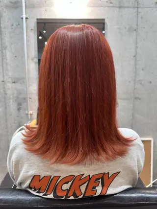 セミロング 穴原 優紀のヘアスタイル