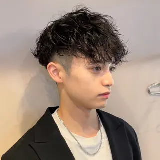 ショート パーマ メンズ 博多No.1 メンズパーマ美容師のヘアスタイル