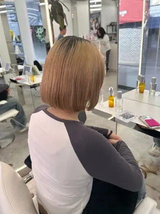 ミディアム はるか/ブリーチカラ ー/ヘアアレンジ🤍のヘアスタイル