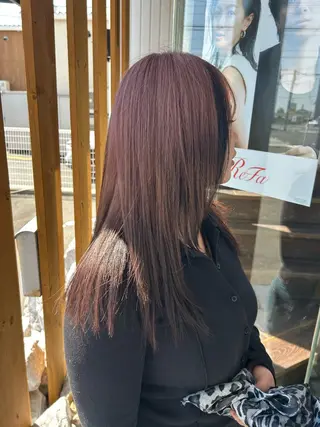 ミディアム 小久保音々華/ 髪質改善/暖色カラーのヘアスタイル