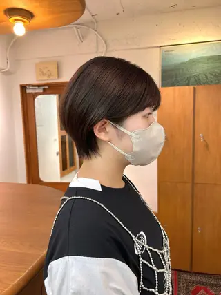 ショート ENIEN MAKE'S 立川所属・綾/ベージュカラー /パーマ🩰のヘアスタイル