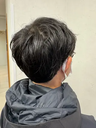 ショート メンズ パーマ/ハイトーン /吉田眞のヘアスタイル