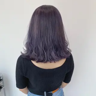 ミディアム カラー ♡透け感カラー 大賀哲平♡のヘアスタイル