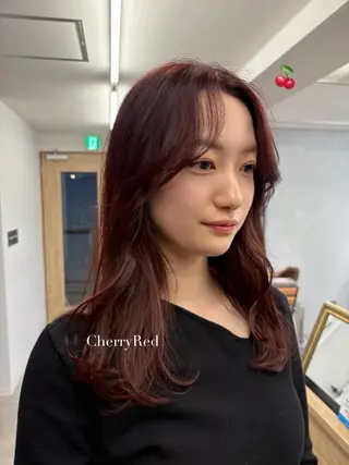 セミロング カラー 暖色･似合わせカラー (廣石沙英🎀)のヘアスタイル