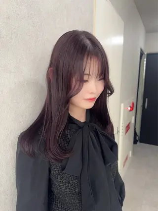 ロング カラー 赤み無し柔らかカラー 【梅田】madokaのヘアスタイル