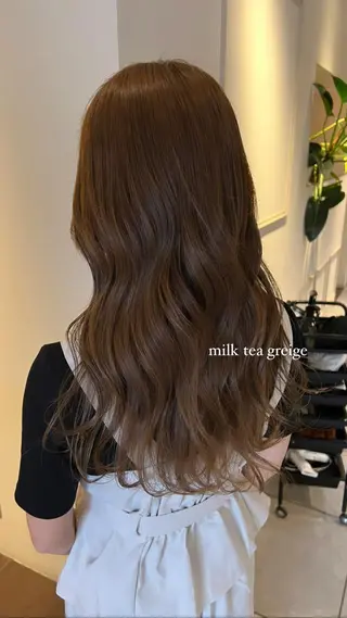 ロング カラー 西村 美羽のヘアスタイル