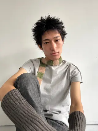 ショート メンズ 大阪メンズパーマ /スパイキー/らいのヘアスタイル