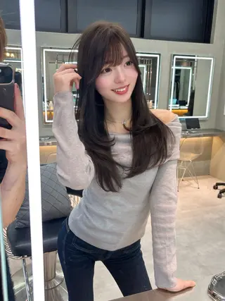 ミディアム カラー 【ブリーチなし】 吉村　清志のヘアスタイル