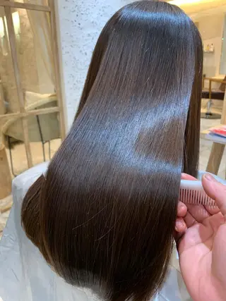 セミロング カラー 銀座《髪質改善》 垢抜け✨布施拓也のヘアスタイル