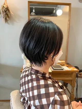 ショート ぱつボブ/ ショート/YUKIのヘアスタイル