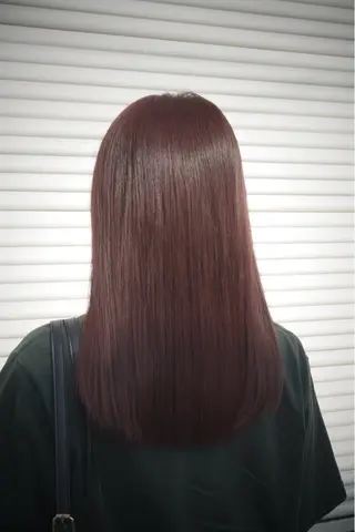 ロング カラー 青木 紗耶のヘアスタイル