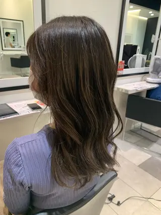 セミロング カラー 💎K-two名古屋 安田ちづる💎のヘアスタイル