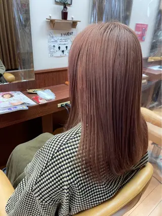 セミロング カラー 🌈派手ハイトーン 🌈平山のヘアスタイル