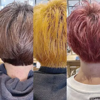 カラー メンズ ケアブリーチ /髪質 改善/古橋圭史郎のヘアスタイル