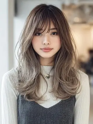 セミロング 美容室難民支持率No 1✨生艶髪✨DAL.のヘアスタイル