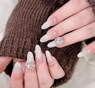 ネイル By moonネイル 🌷ワンホン/韓国風のネイルデザイン