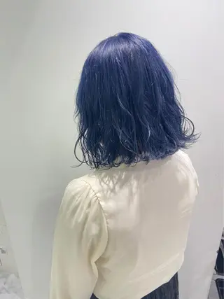 ミディアム カラー ヘアアレンジ スパイキー/フェザー /波巻き/かいとのヘアスタイル