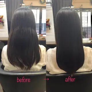 ロング 縮毛矯正&髪質改善 MAILHAIRのヘアスタイル