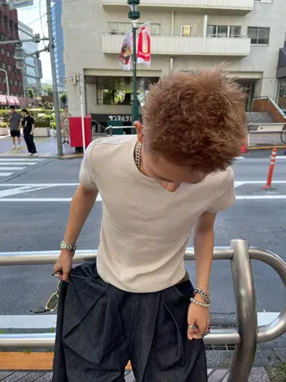 メンズ メンズカット パーマ[佐橋]のヘアスタイル