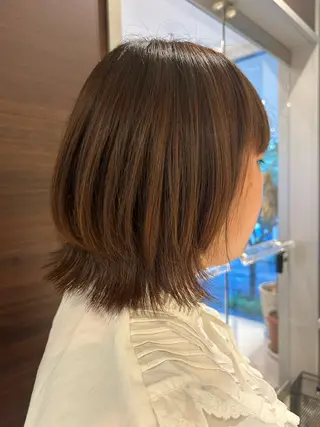 ミディアム 縮毛矯正/カット/ 韓国ヘア/蛯原🍤のヘアスタイル