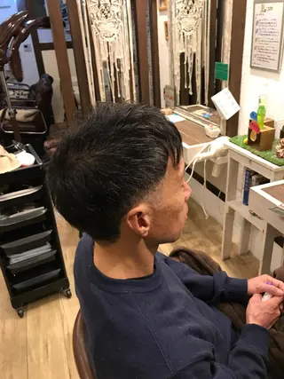 ショート パーマ メンズ MIRUCO by KURAKU所属・マキシ ヤスアキのヘアスタイル