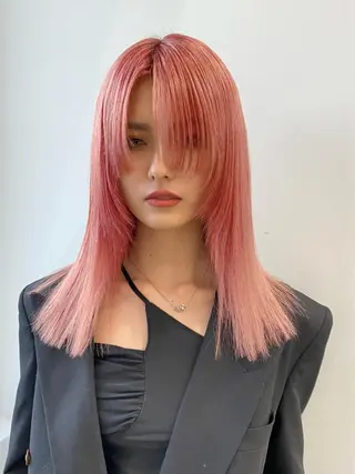 ミディアム カラー メンズパーマ/ メッシュ📍ﾕﾘのヘアスタイル