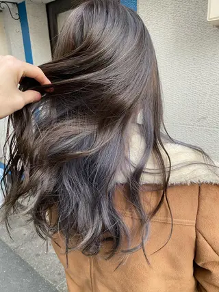 ロング カラー ヘアアレンジ 【艶髪×韓国風】 毛流れ職人 RYOのヘアスタイル