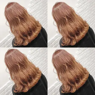 ロング カラー ヘアアレンジ メンズ キッズ 💟Chloe原宿店 🩶ハイトーンのヘアスタイル