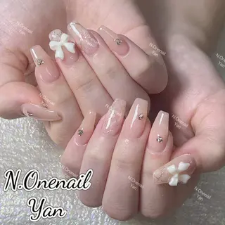 ネイル 長いだし/スカルプ/ パラシェルN.oneのネイルデザイン