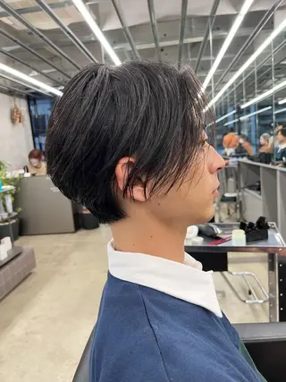 ショート メンズ ダブルカラー/ ケアブリーチ/クニトのヘアスタイル