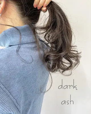 セミロング カラー YU-KA ✂︎ROSSOのヘアスタイル