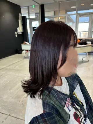 ミディアム カラー peal ark いろはのヘアスタイル