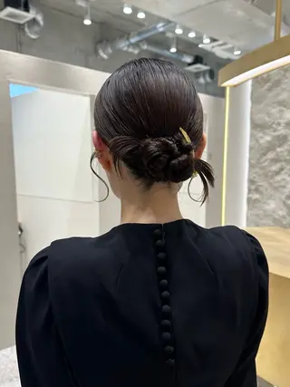 ミディアム ヘアアレンジ 銀座/ヘアセット/ 島村美帆のヘアスタイル
