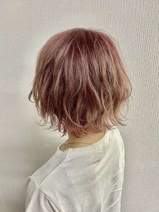 ミディアム カラー ゲーマー美容師 KENTOのヘアスタイル