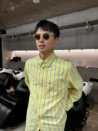 ショート メンズ 吉田一輝 外国人パーマのヘアスタイル