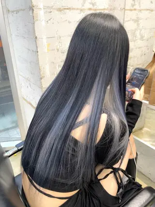 セミロング カラー レイヤーカットとハイ トーン/HIROKIのヘアスタイル