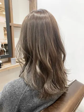 セミロング unica緑地公園 カンダコウキのヘアスタイル