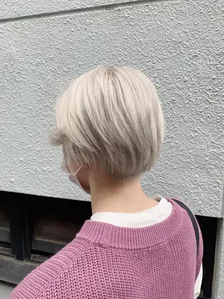 ショート カラー 個室　髪質改善サロン　HANARE by youres hair 神楽坂 【はなれ】所属・🌈髪質改善 縮毛矯正特化🌈松田のヘアスタイル
