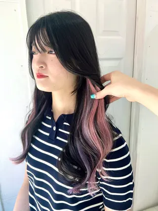 セミロング カラー uros.所属・メンズパーマ/ エクステ🌞セナのヘアスタイル