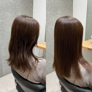 ミディアム 髪質改善ヘアケア 艶髪特化/上田のヘアスタイル