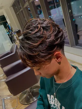 パーマ メンズ特化/フェザー /パーマ/伊勢元のヘアスタイル