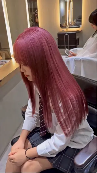 ロング カラー レイヤーカット/ ブリーチカラー/雅人のヘアスタイル