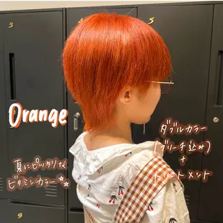 ショート カラー 暖色艶color / ボブ🦩Rioのヘアスタイル