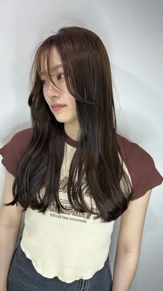 ロング カラー 透明感カラー❄️要 半個室×マンツーマンのヘアスタイル