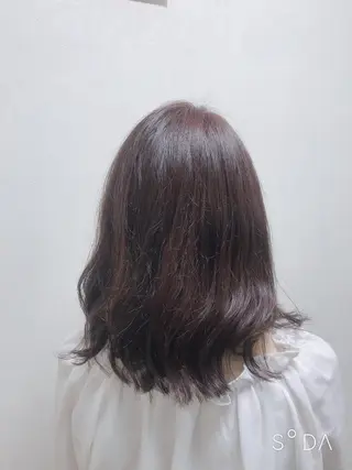 ミディアム 松本平太郎美容室大宮店所属・もりたみかこ 美容師お休み中のヘアスタイル