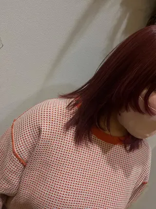 セミロング 松本 玲菜のヘアスタイル